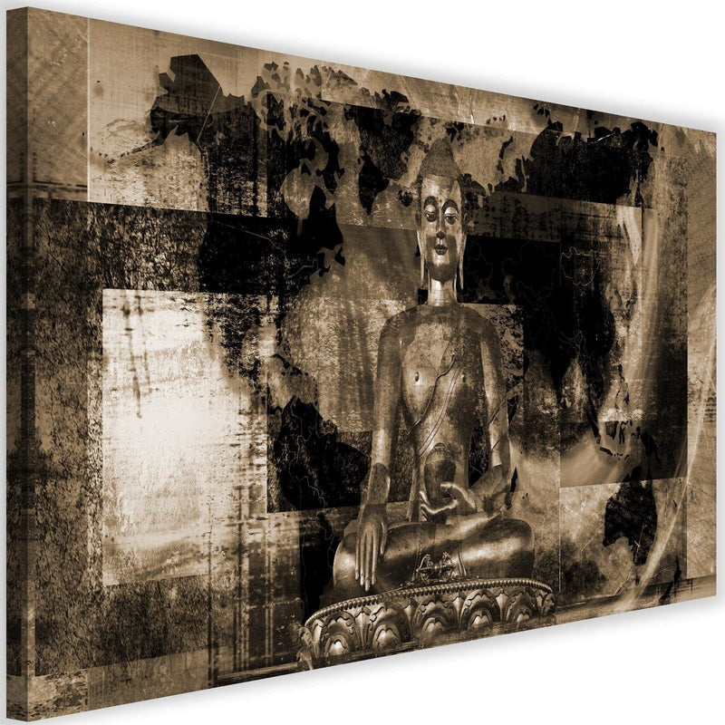 Kanva - Buddha And Abstract Background 4  Home Trends DECO