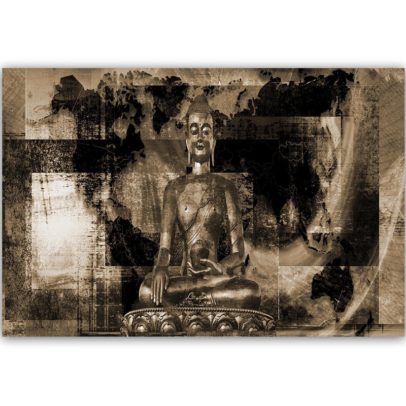 Kanva - Buddha And Abstract Background 4  Home Trends DECO