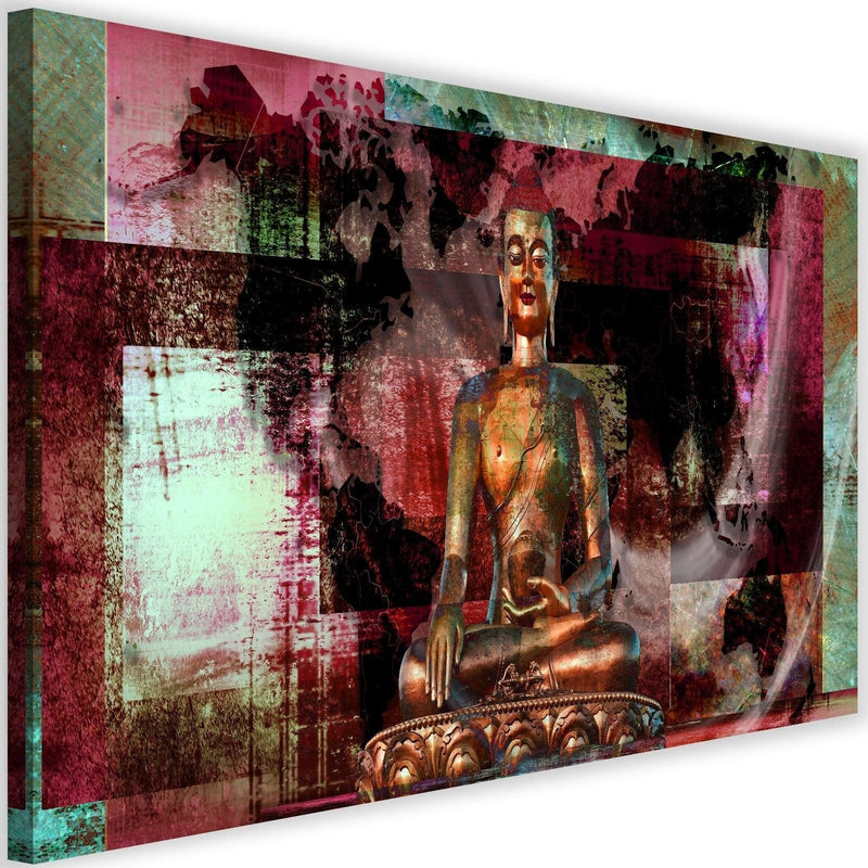 Kanva - Buddha And Abstract Background  Home Trends DECO