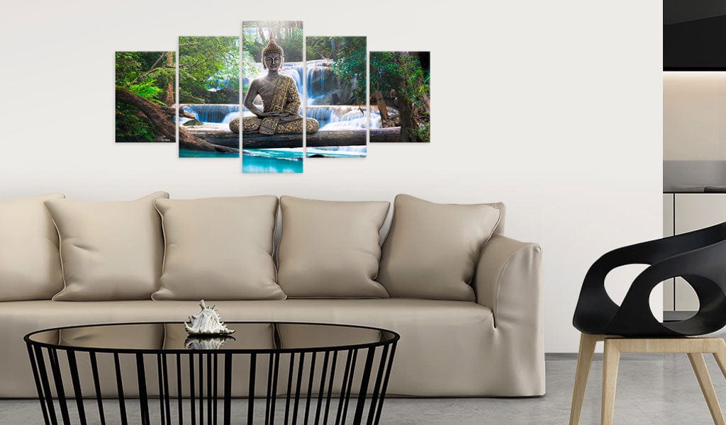 Glezna - Buddha and waterfall Home Trends