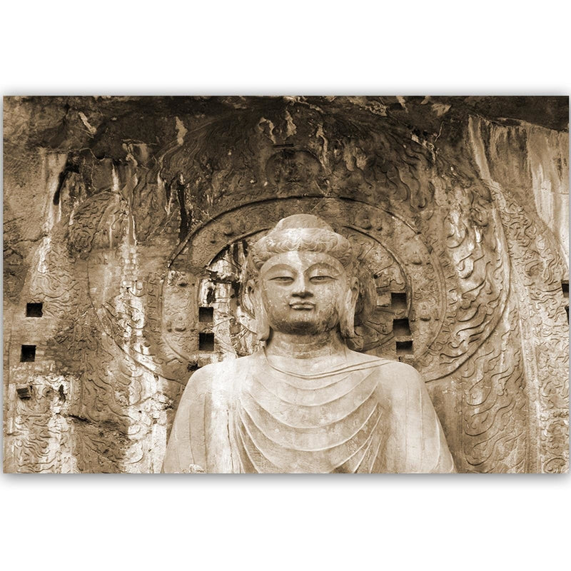 Kanva - Buddha In Front Of The Walls Of The Temple  Home Trends DECO