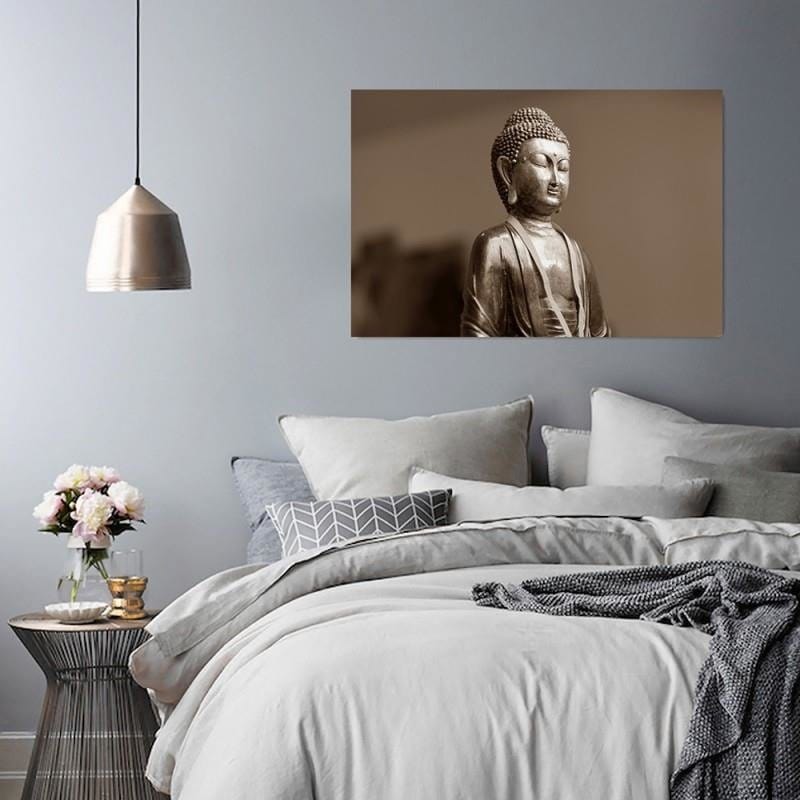 Kanva - Buddha On A Brown Background  Home Trends DECO