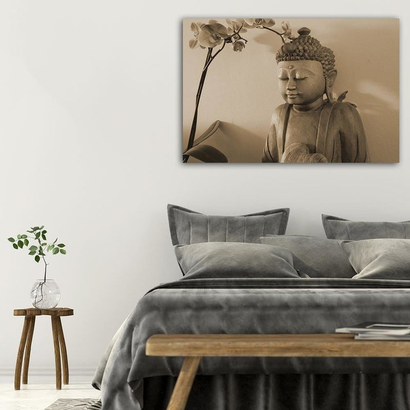 Kanva - Buddha With Orchid  Home Trends DECO