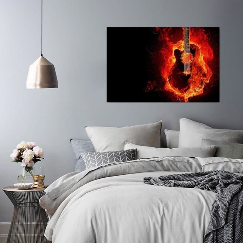 Kanva - Burning Guitar  Home Trends DECO
