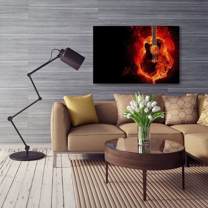 Kanva - Burning Guitar  Home Trends DECO