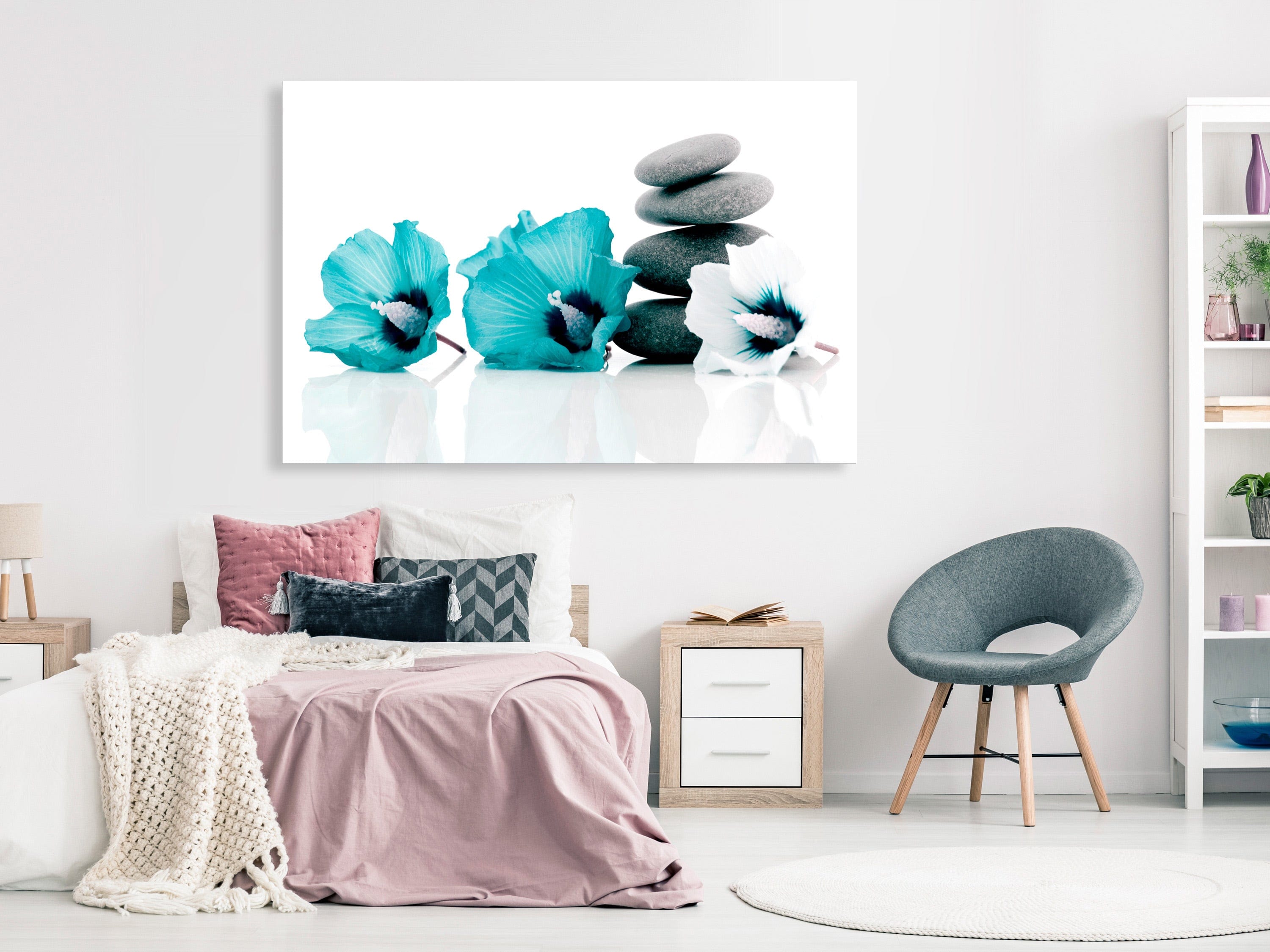 Glezna - Calm Mallow (1 Part) Wide Turquoise Home Trends