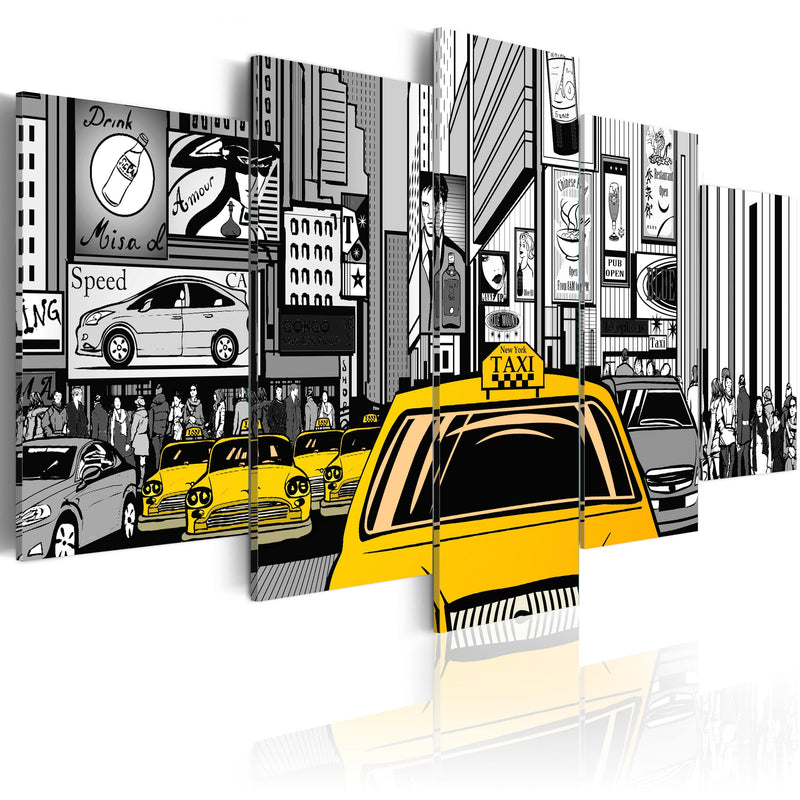 Glezna - Cartoon taxi Home Trends