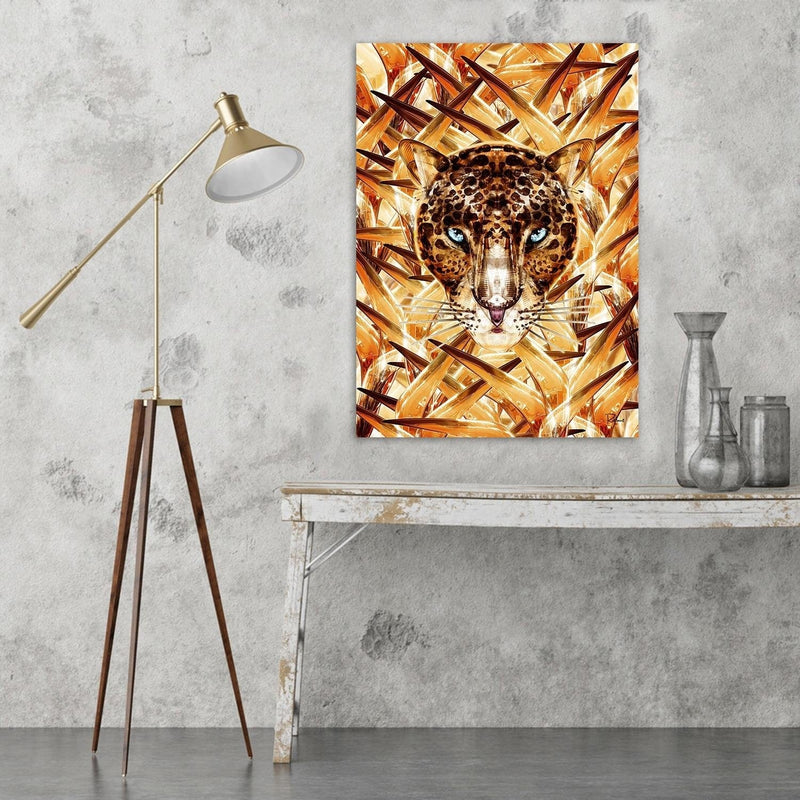Kanva - Cheetah Image Animal Print Orange  Home Trends DECO