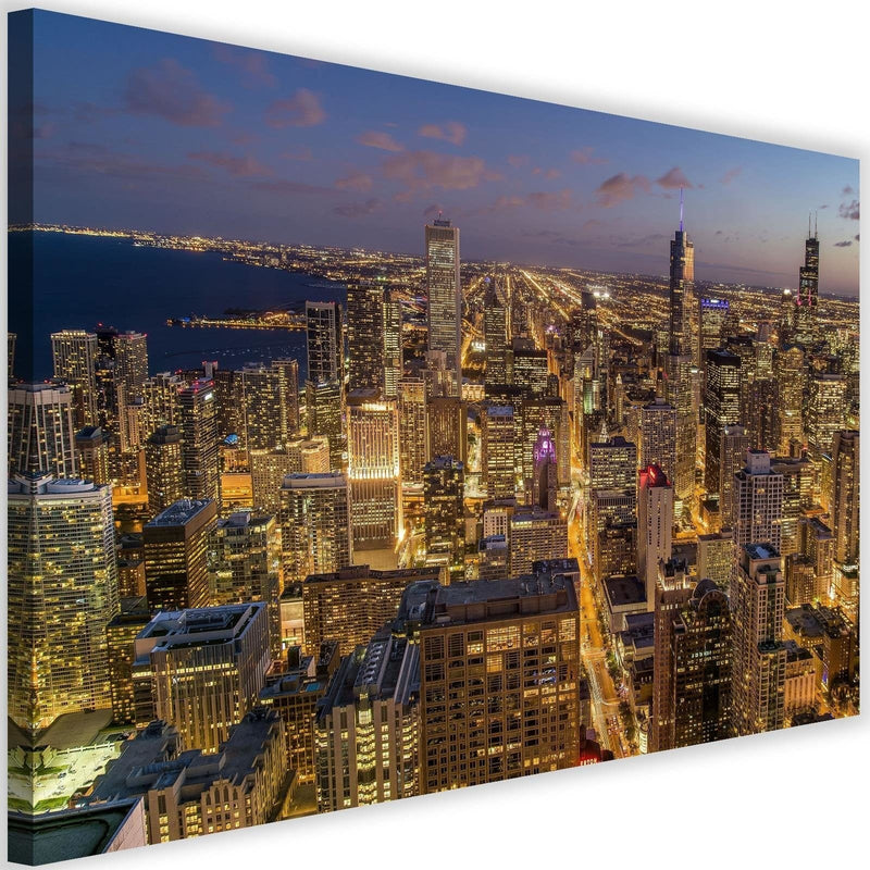 Kanva - Chicago At Night  Home Trends DECO