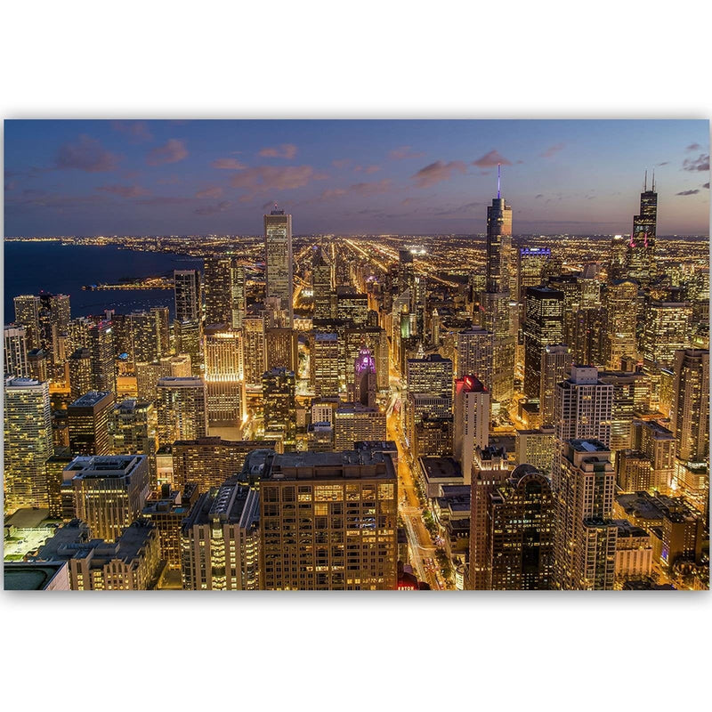 Kanva - Chicago At Night  Home Trends DECO
