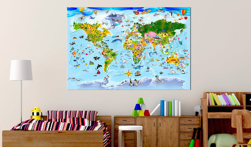 Kanva - Children's Map_ Colourful Travels Home Trends