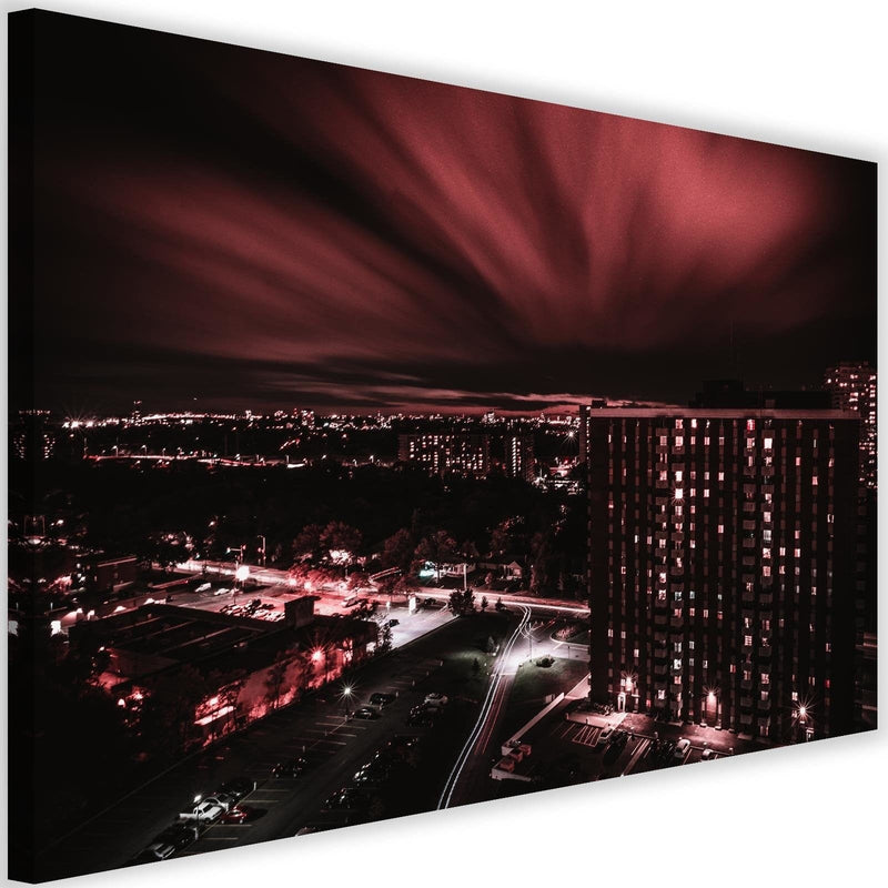 Kanva - City In Red Lights  Home Trends DECO
