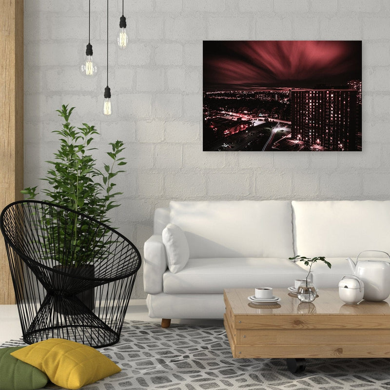 Kanva - City In Red Lights  Home Trends DECO