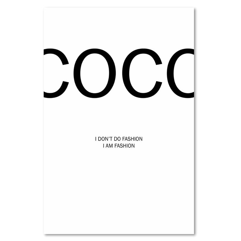 Kanva - Coco Chanel Quote  Home Trends DECO