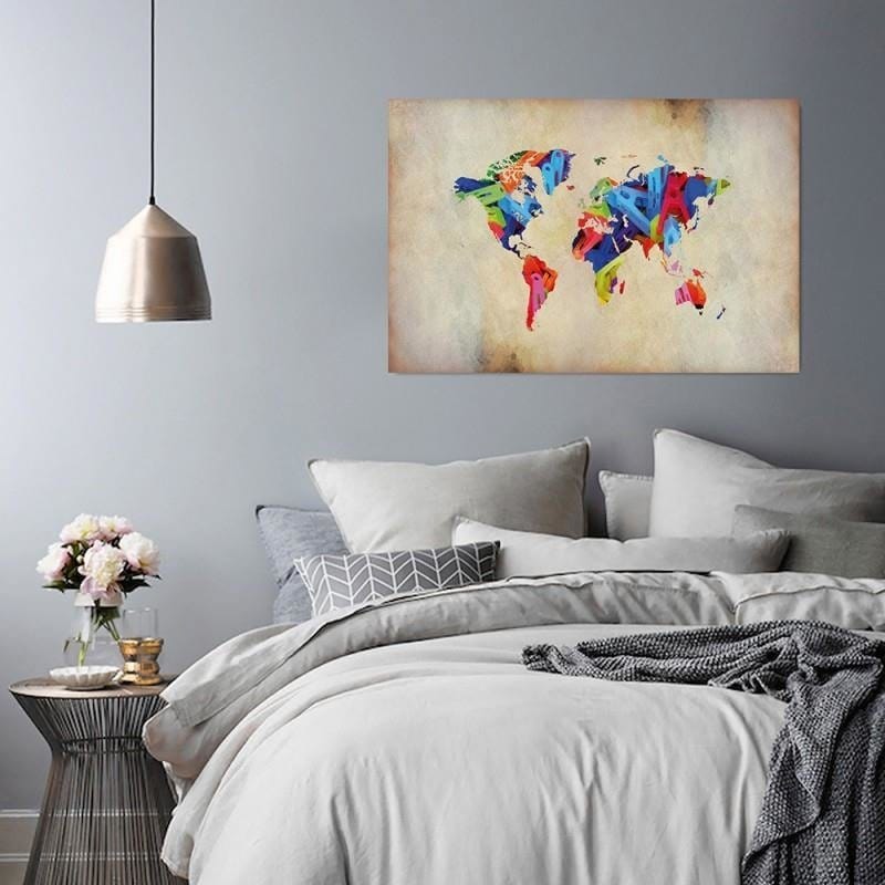 Kanva - Color Map Of The World  Home Trends DECO