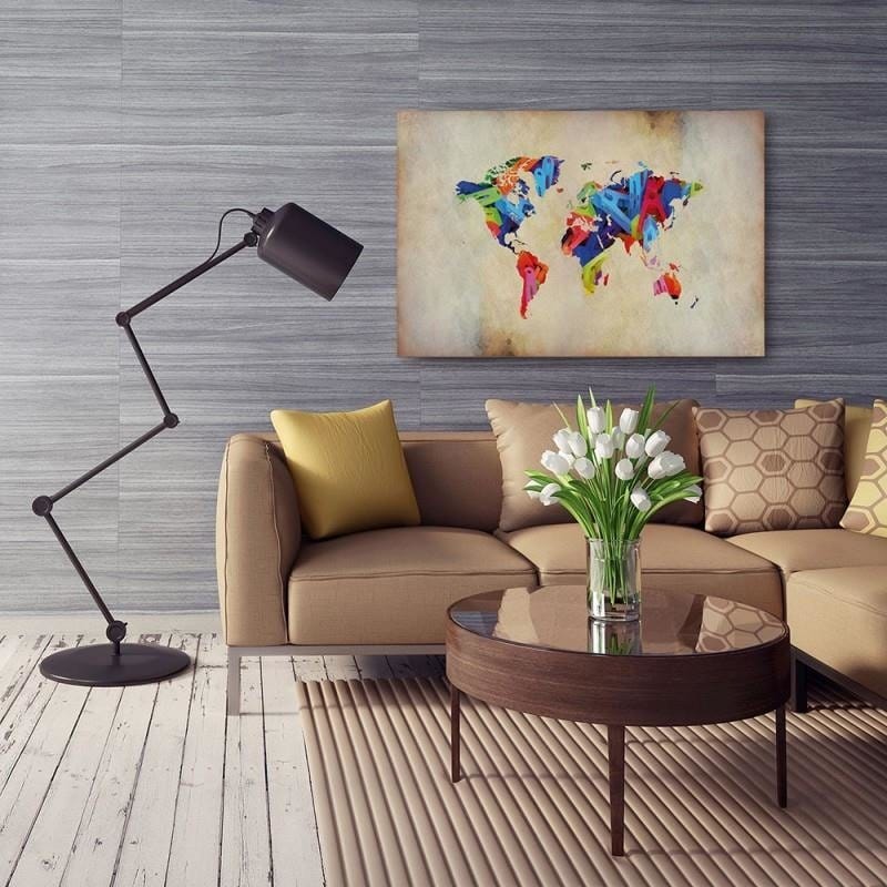 Kanva - Color Map Of The World  Home Trends DECO
