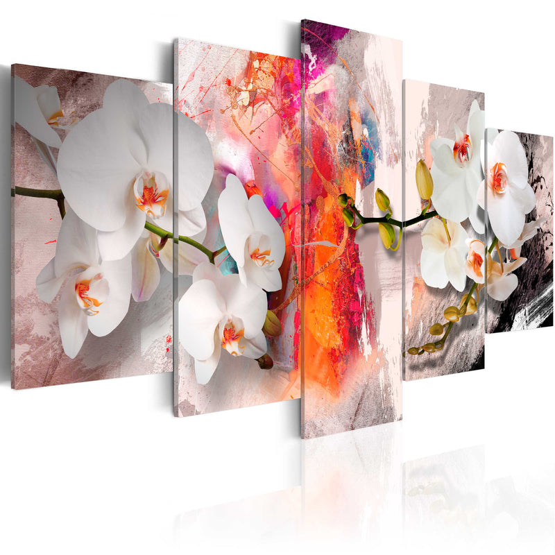 Kanva - Colorful background and orchids Home Trends