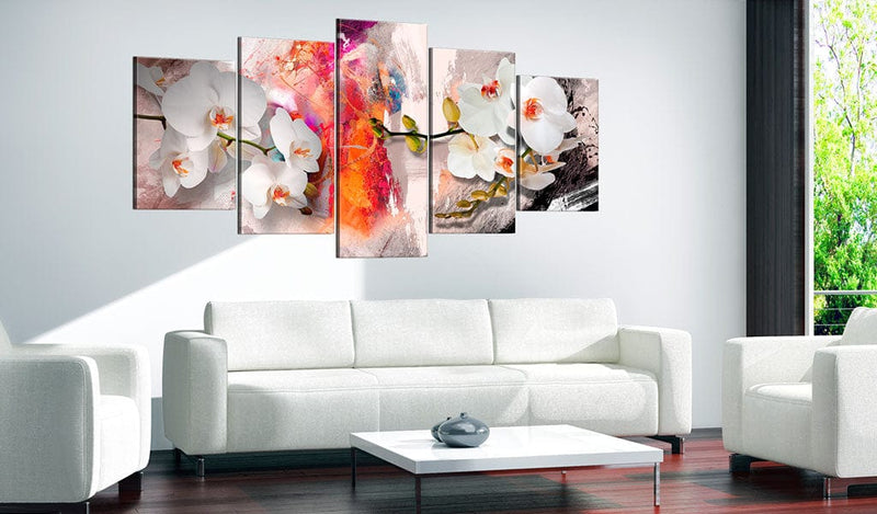 Kanva - Colorful background and orchids Home Trends