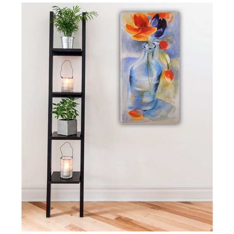 Kanva - Colorful Flowers In A Glass Vase  Home Trends DECO