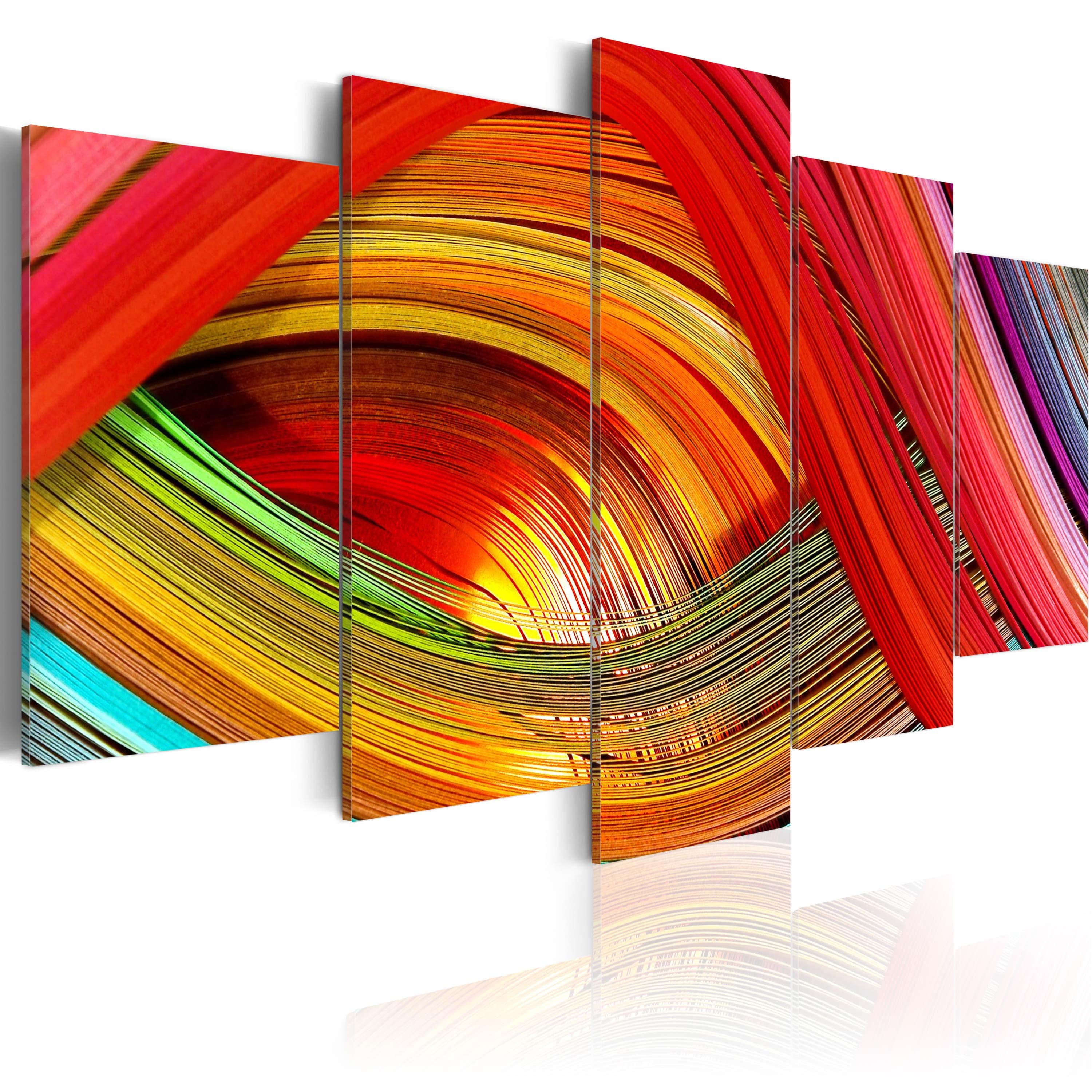Glezna - Colorful strips abstraction Home Trends