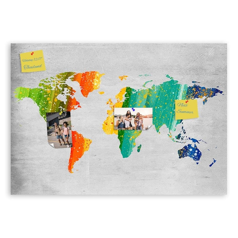 Kanva - Colorful World Map 2  Home Trends DECO