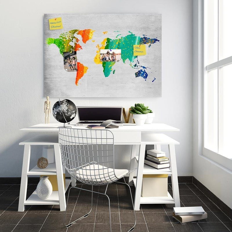 Kanva - Colorful World Map 2  Home Trends DECO