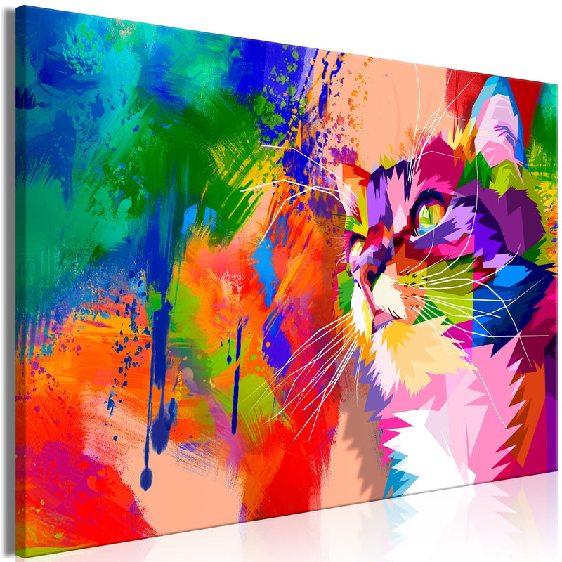 Glezna - Colourful Cat (1 Part) Wide Home Trends