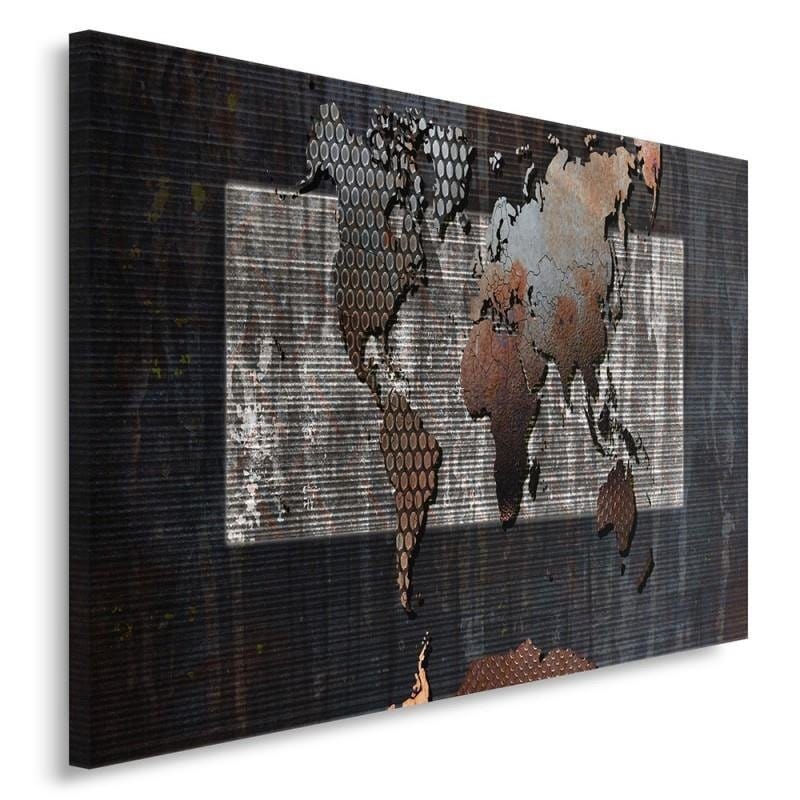 Kanva - Composition With A World Map 2  Home Trends DECO