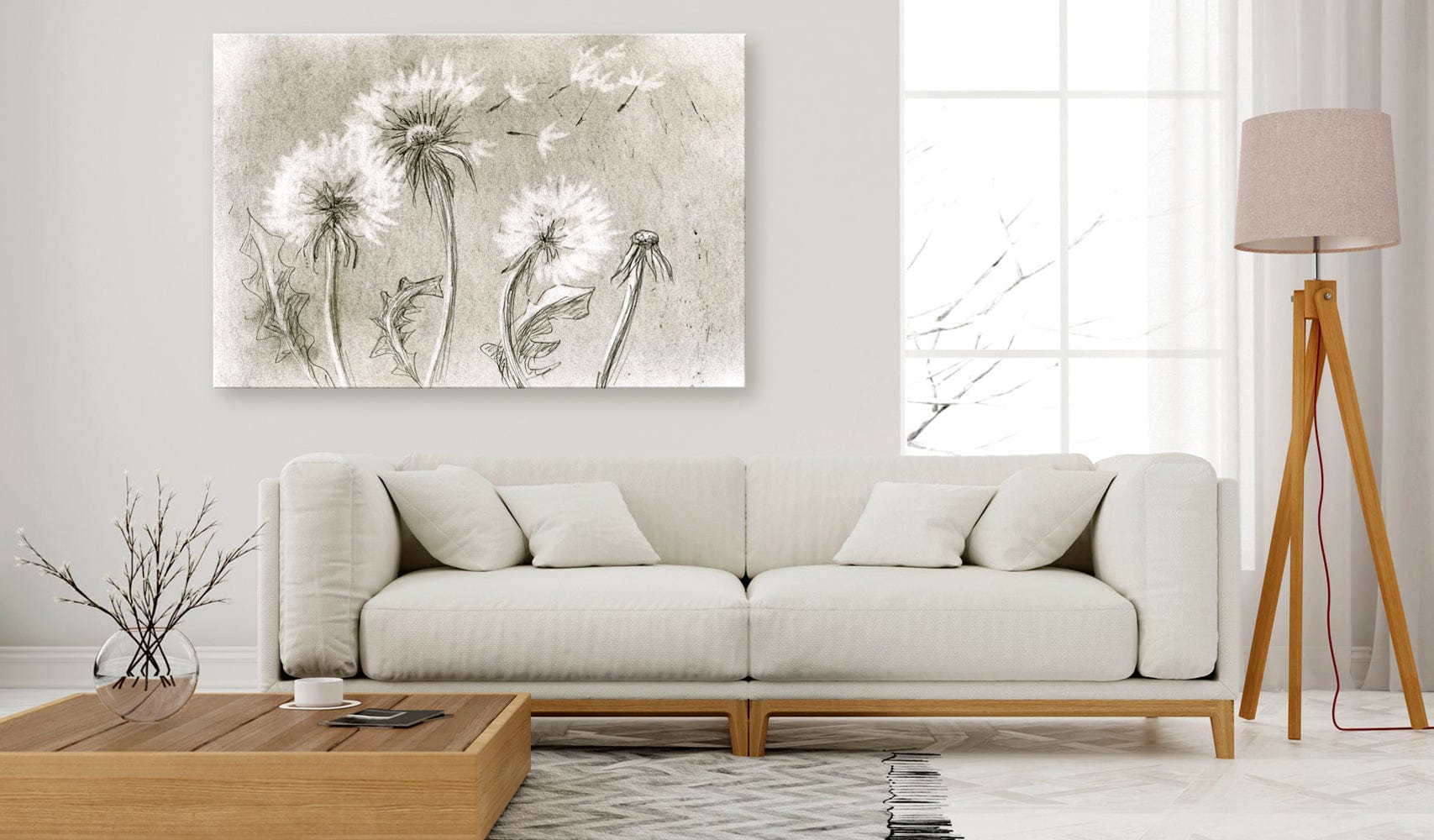 Glezna - Dandelions (Pencil Artwork) Home Trends