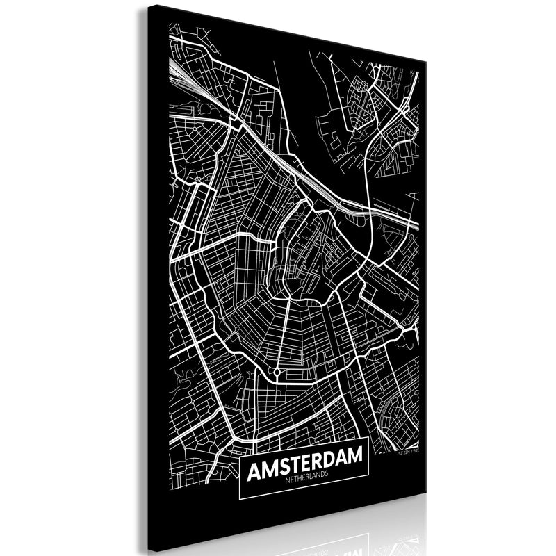 Glezna - Dark Map of Amsterdam (1 Part) Vertical Home Trends