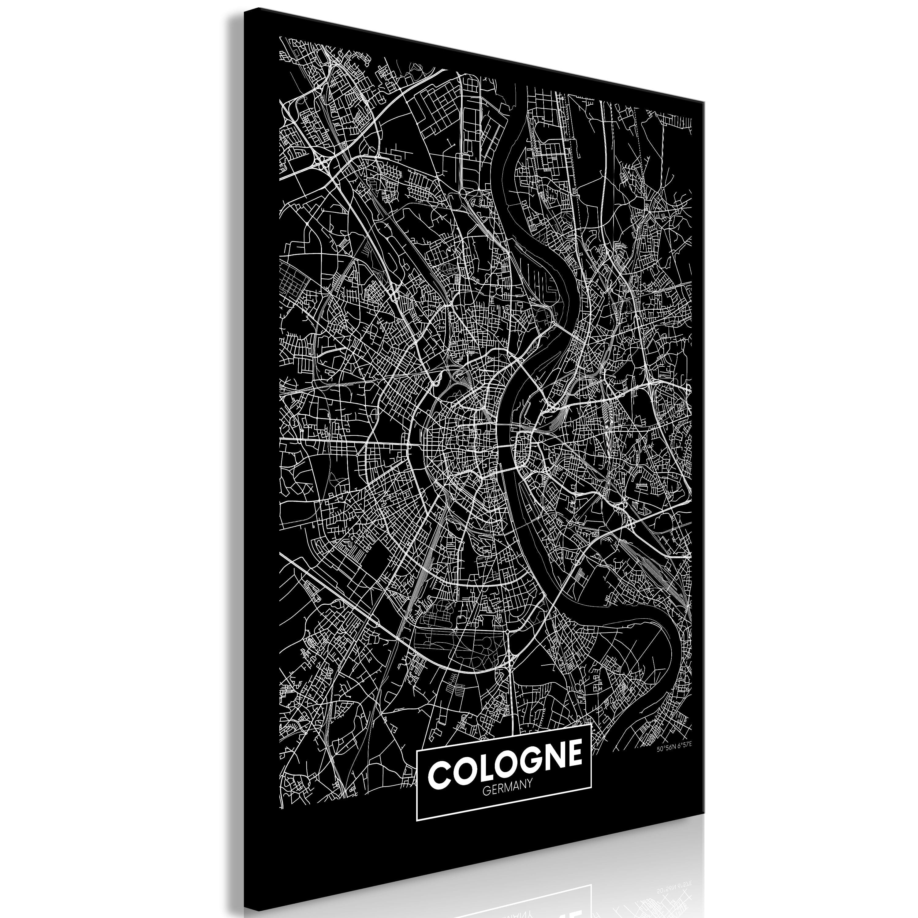 Glezna - Dark Map of Cologne (1 Part) Vertical Home Trends