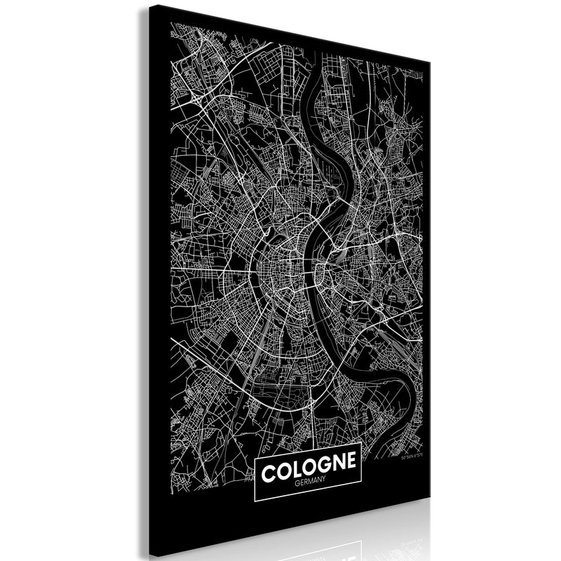 Glezna - Dark Map of Cologne (1 Part) Vertical Home Trends