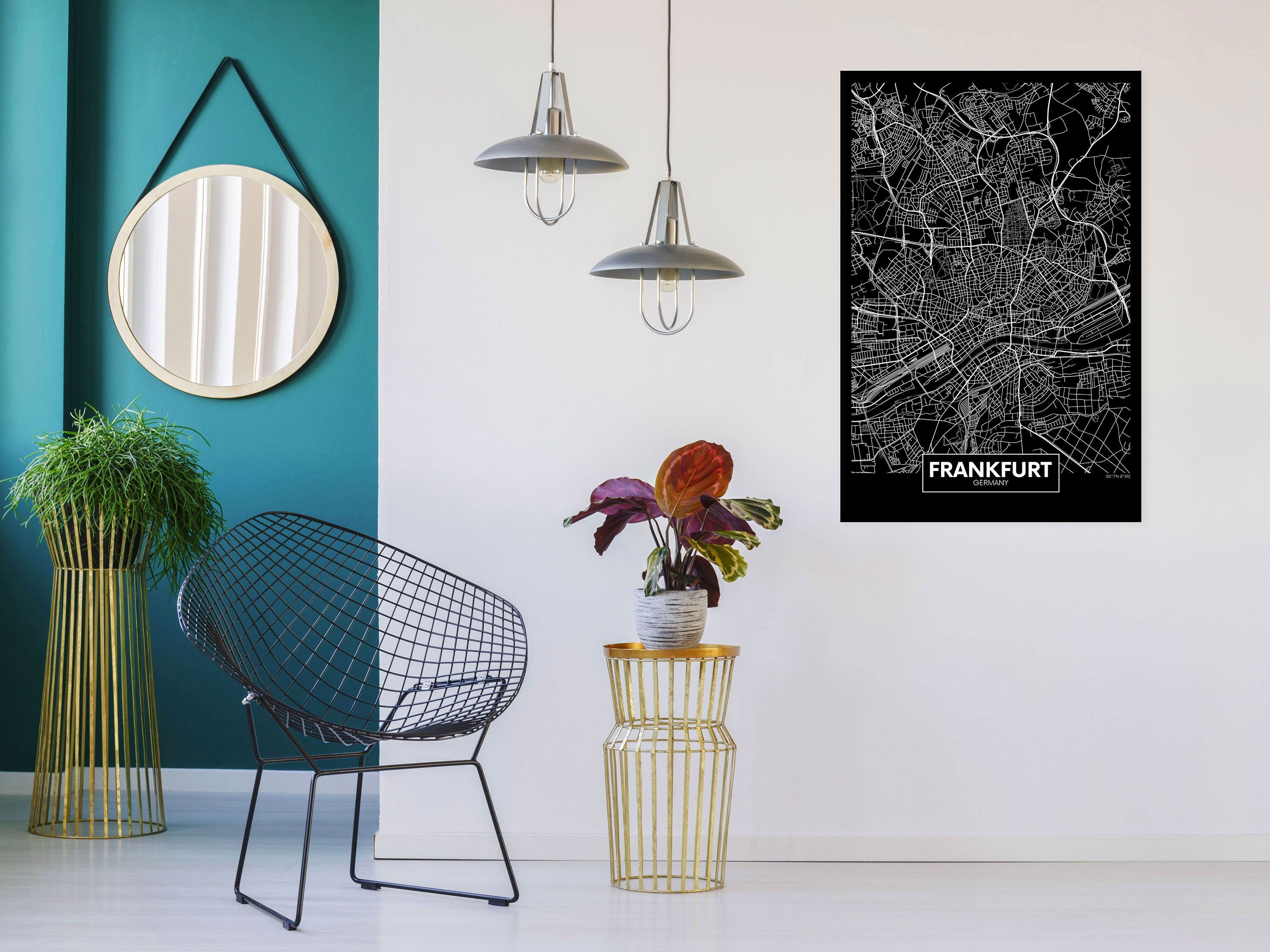 Glezna - Dark Map of Frankfurt (1 Part) Vertical Home Trends
