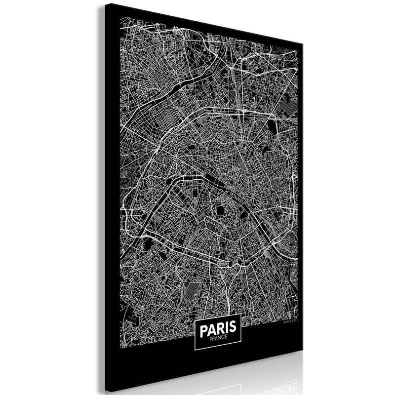 Glezna - Dark Map of Paris (1 Part) Vertical Home Trends
