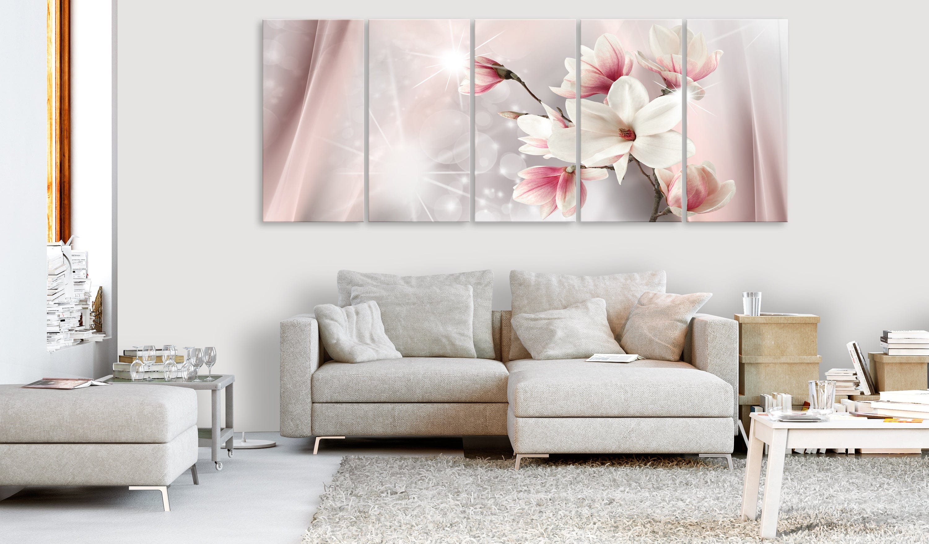 Glezna - Dazzling Magnolias (5 Parts) Narrow Home Trends