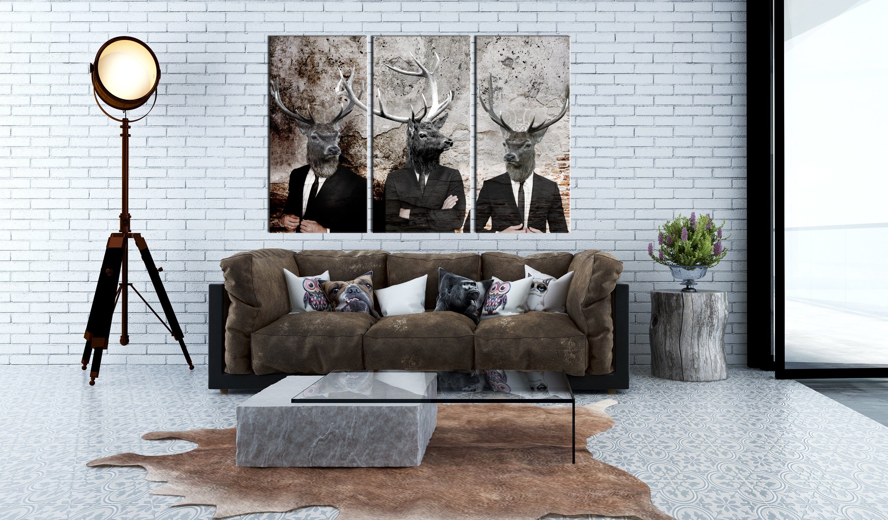 Glezna - Deer in Suits I Home Trends