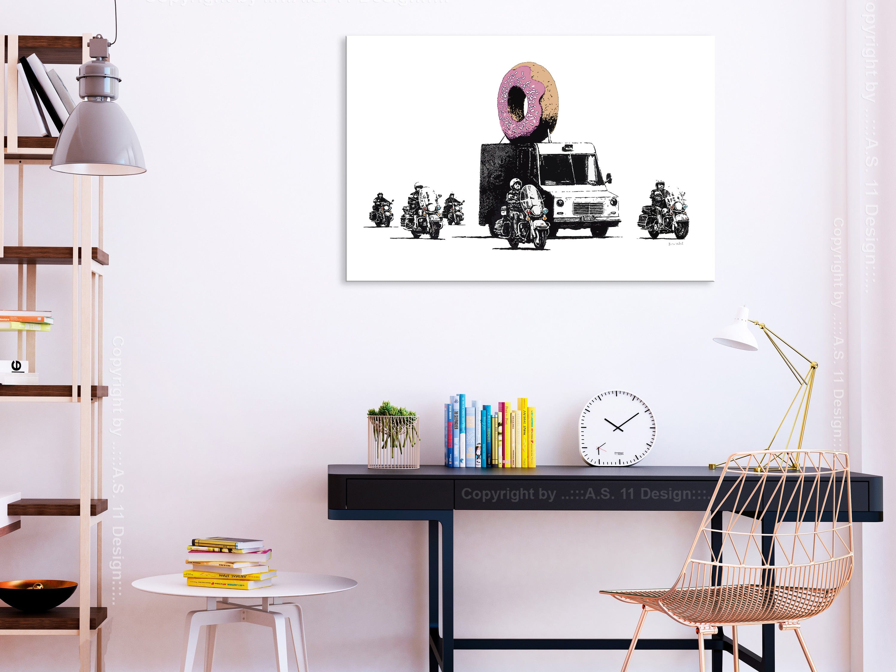 Glezna - Donut Police (1 Part) Wide Home Trends