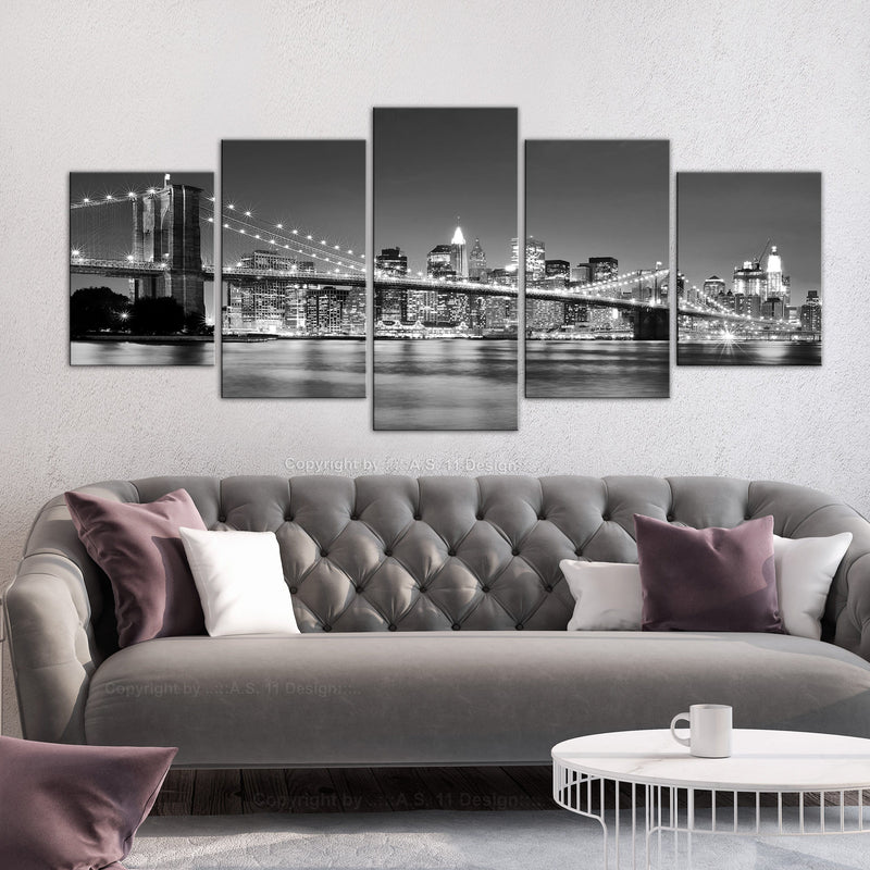 Glezna - Dream about New York (5 Parts) Wide 225x100 Home Trends