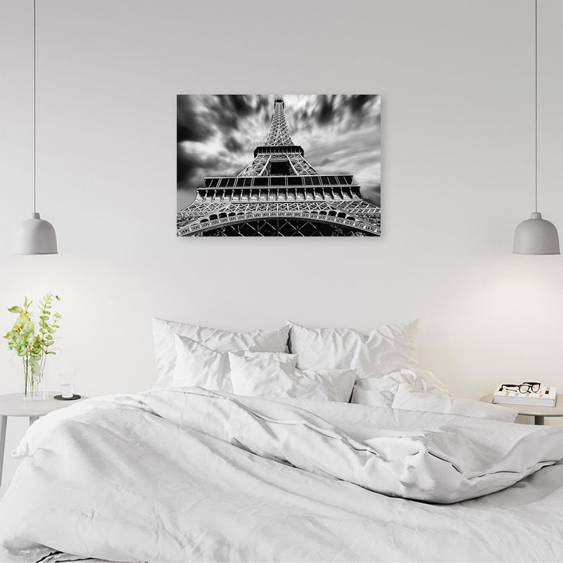 Kanva - Eiffel Tower Black And White  Home Trends