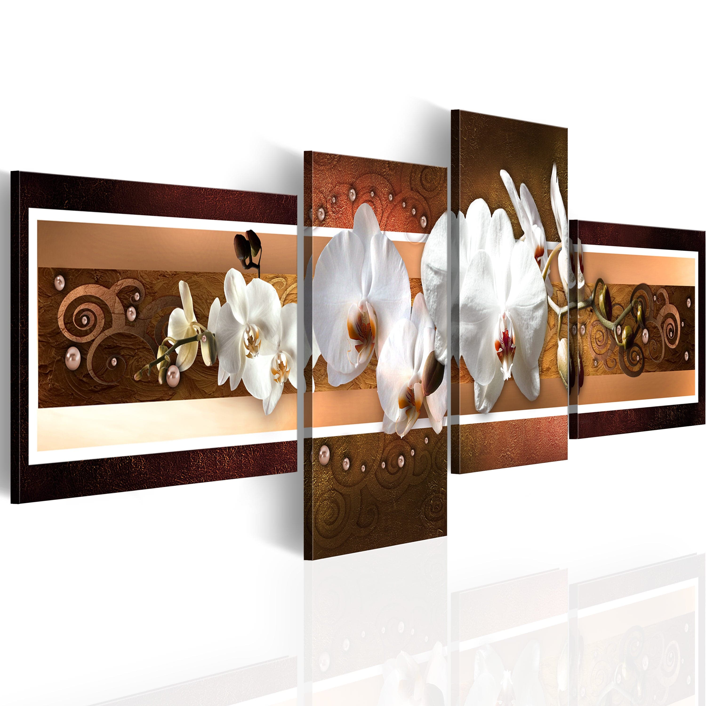 Glezna - Elegant orchids in abstraction 100x35 Home Trends