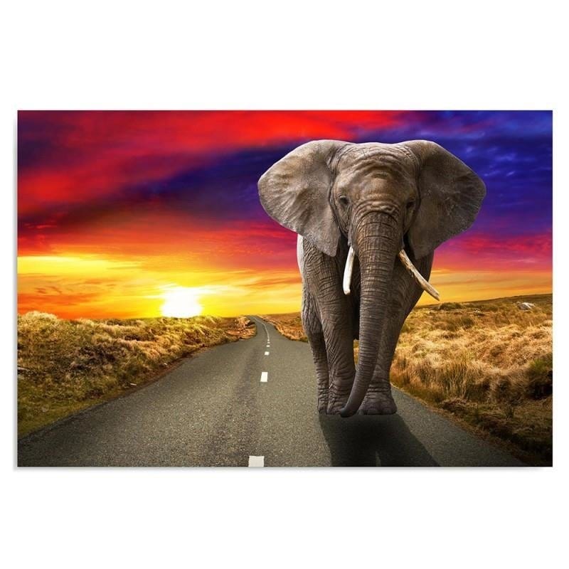 Kanva - Elephant On The Highway  Home Trends DECO