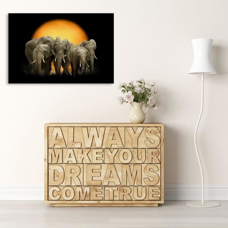 Kanva - Elephants 1  Home Trends DECO