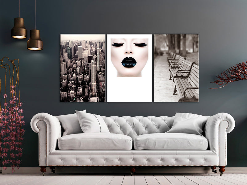 Glezna - Faces of City (3 Parts) 120x60 Home Trends