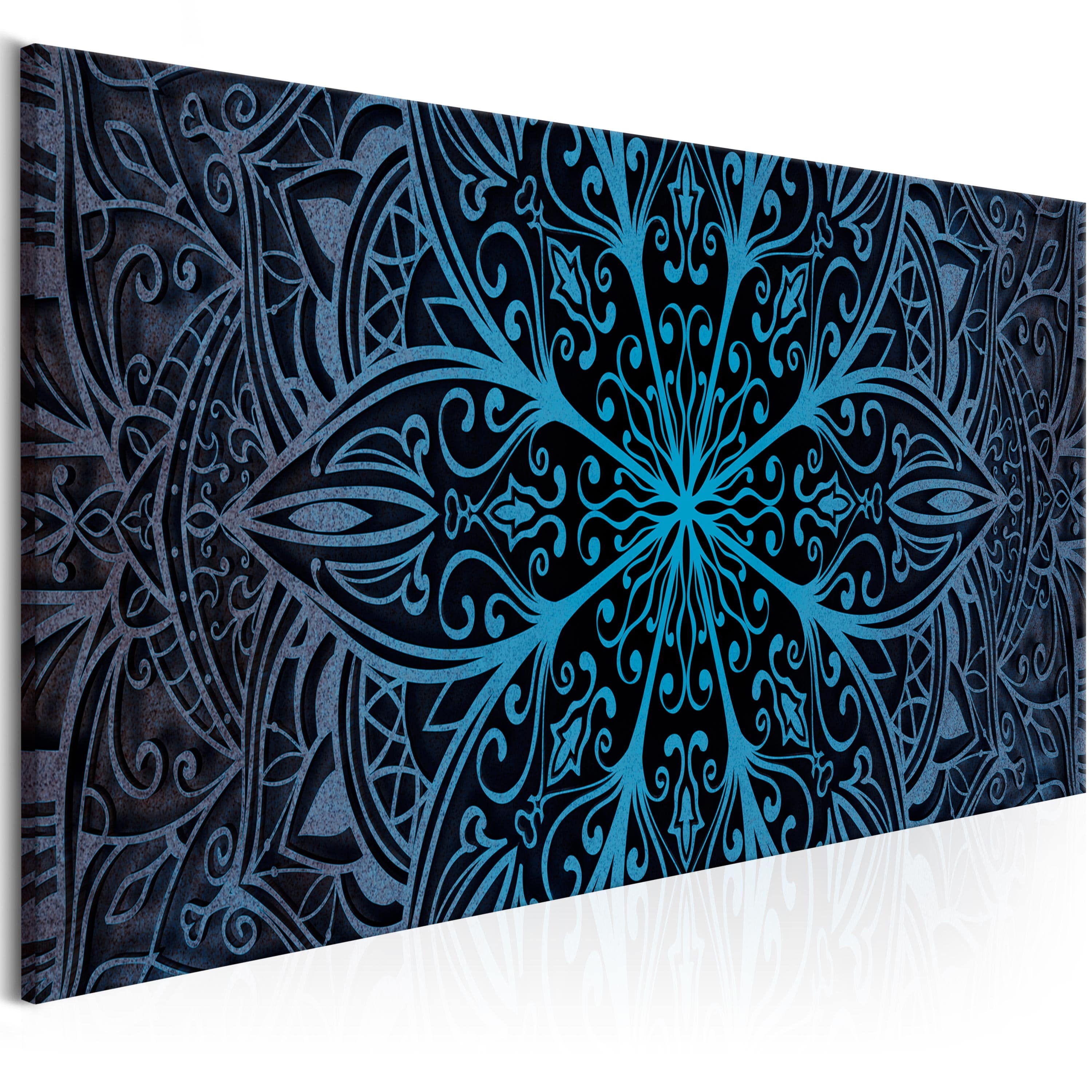 Glezna - Feathers (1 Part) Blue Narrow Home Trends