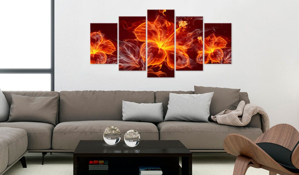 Glezna - Fiery Flowers Home Trends