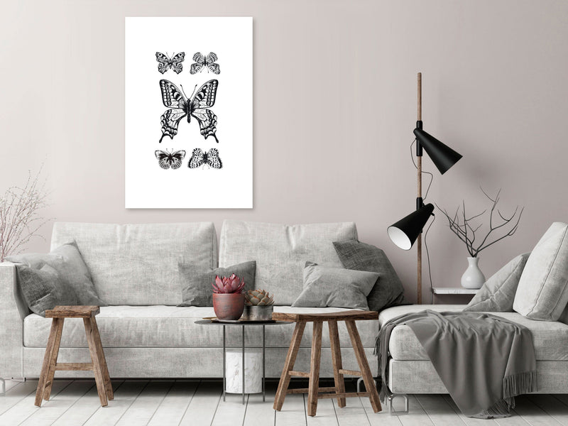 Glezna - Five Butterflies (1 Part) Vertical Home Trends