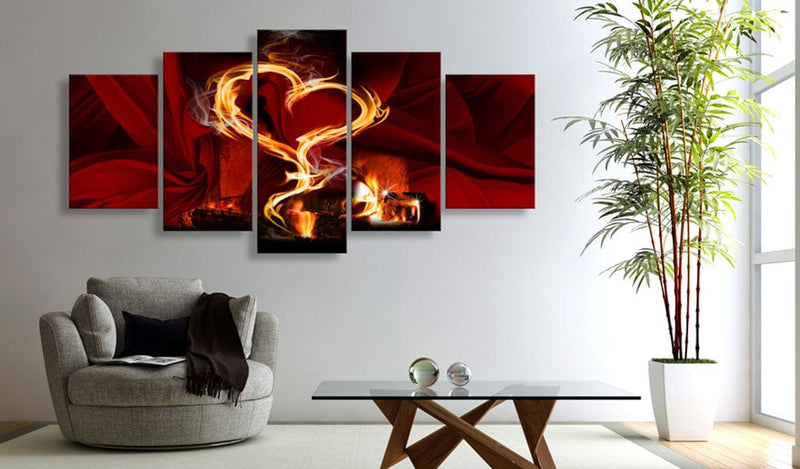 Glezna - Flames of love_ heart Home Trends