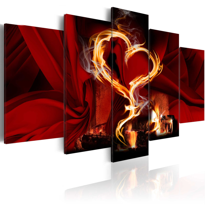 Glezna - Flames of love_ heart Home Trends