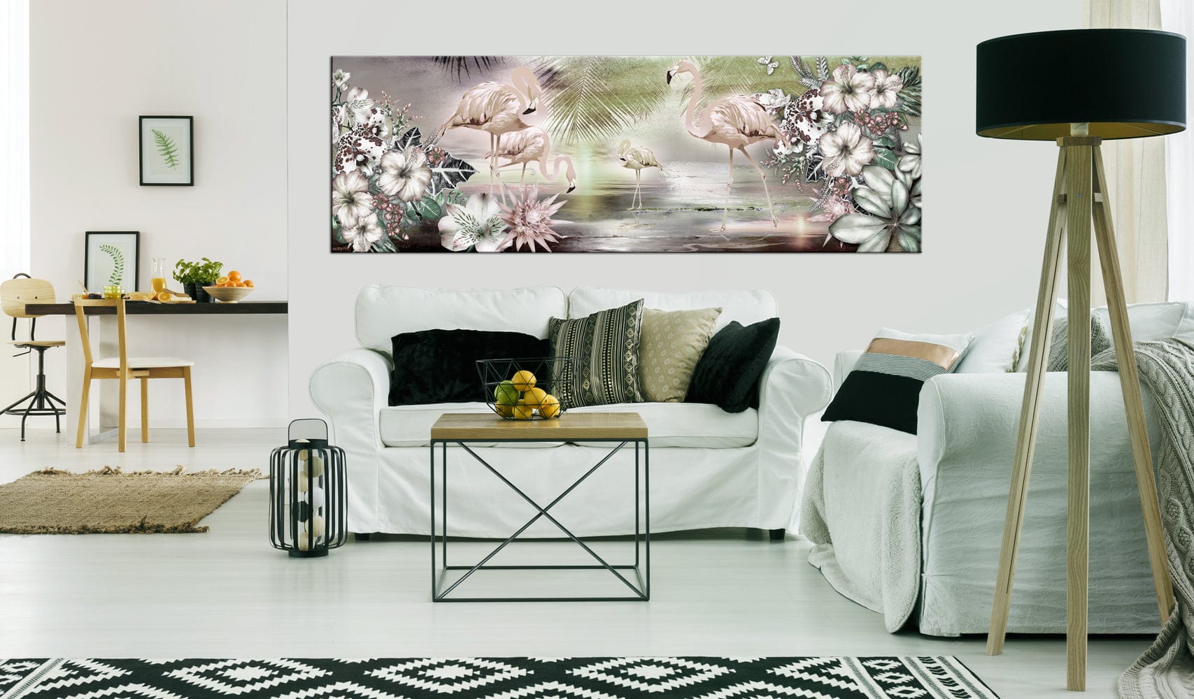 Glezna - Flamingoes and Flowers Home Trends