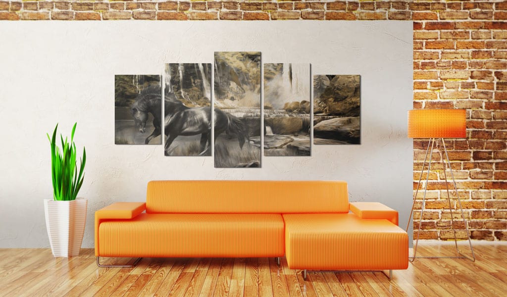 Glezna - Foggy weather over waterfall Home Trends